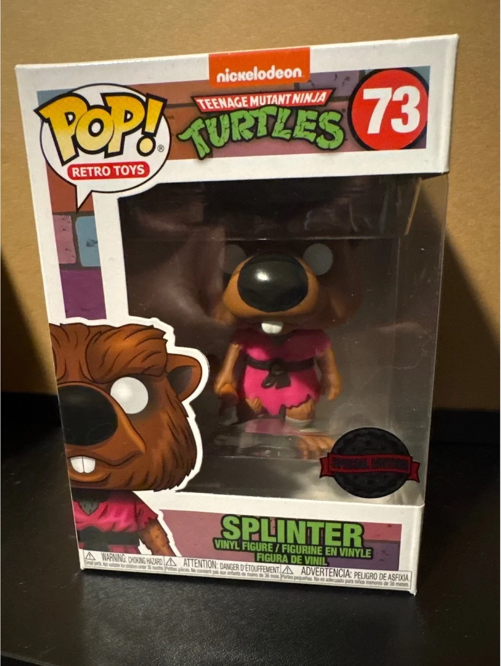Funko Pop! Retro Toys Teenage Mutant Ninja Turtles Splinter #73 Vinyl Figure
